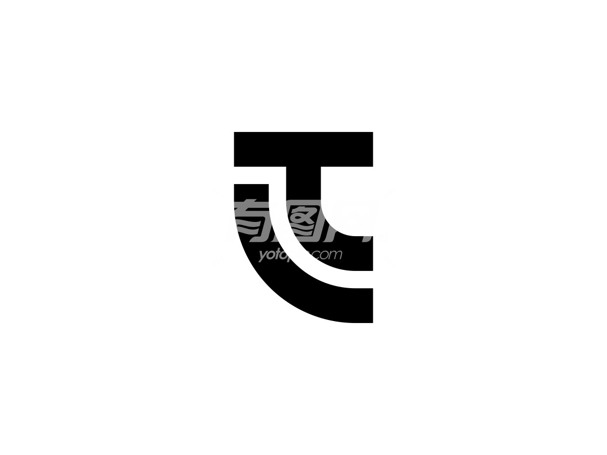 字母T的简约图形设计