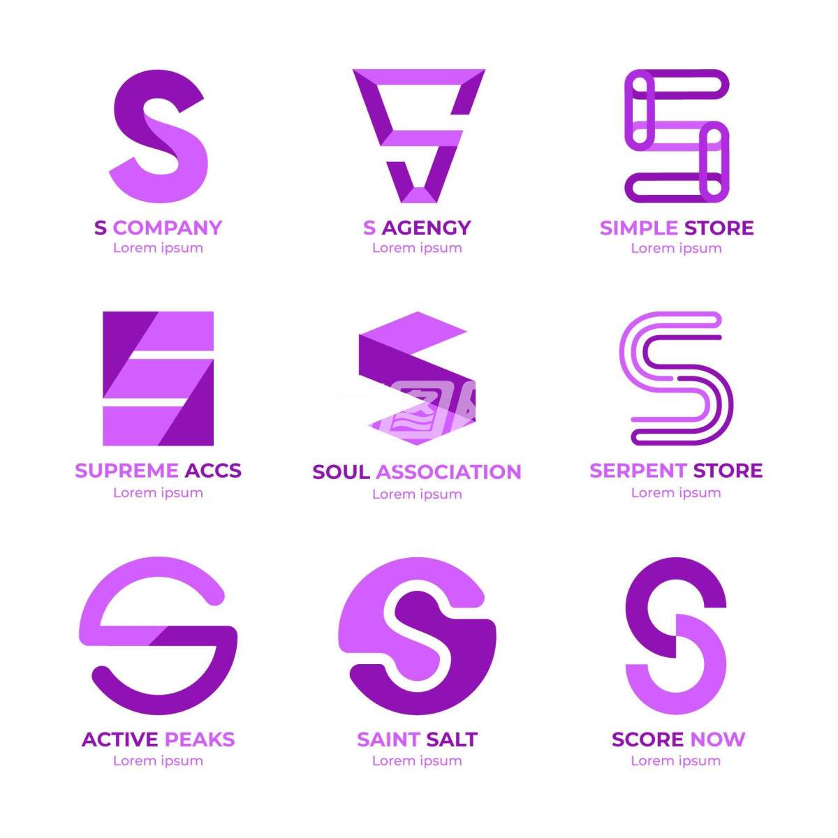 字母S标志设计