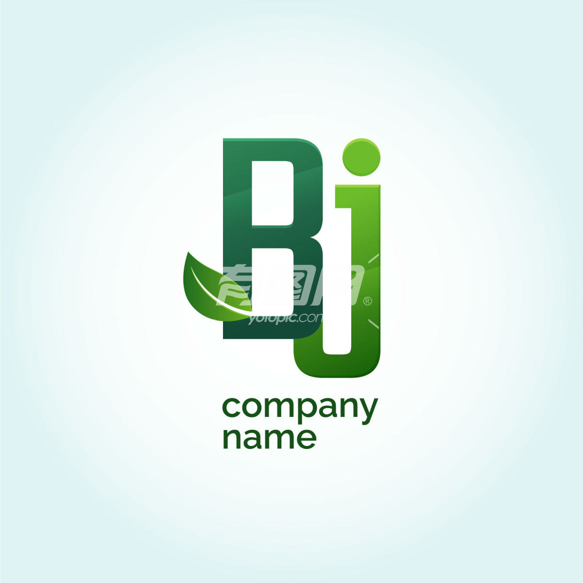 BJ公司绿色生态Logo设计