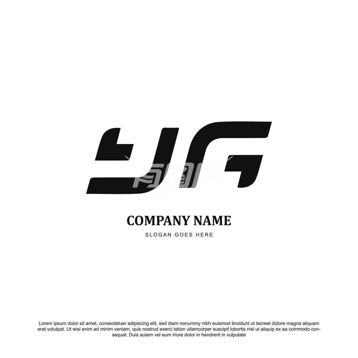 创意字母YG标志设计