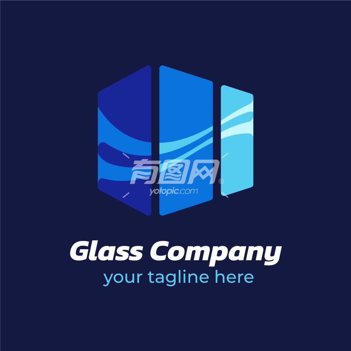 玻璃公司标志设计