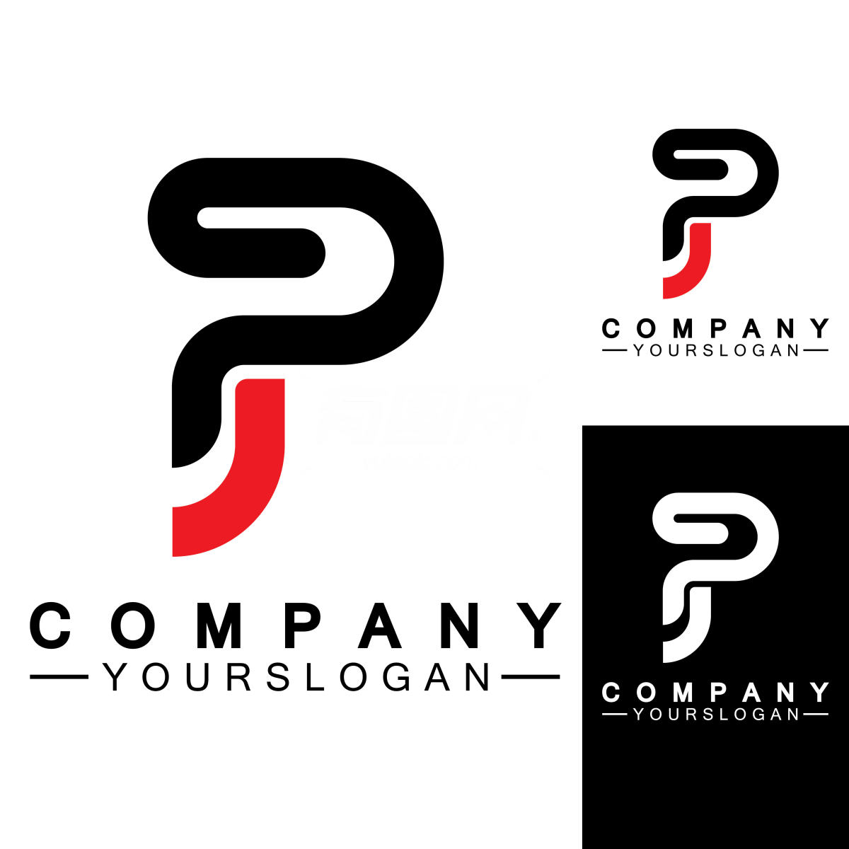 PJ字母组合企业标志设计