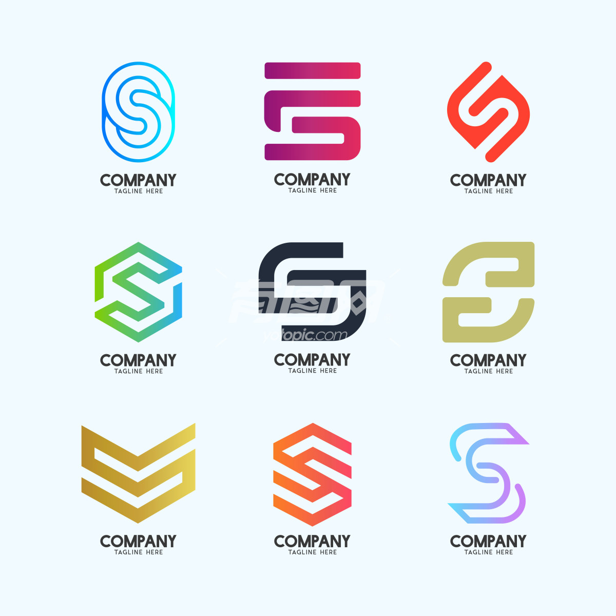 字母S公司logo设计