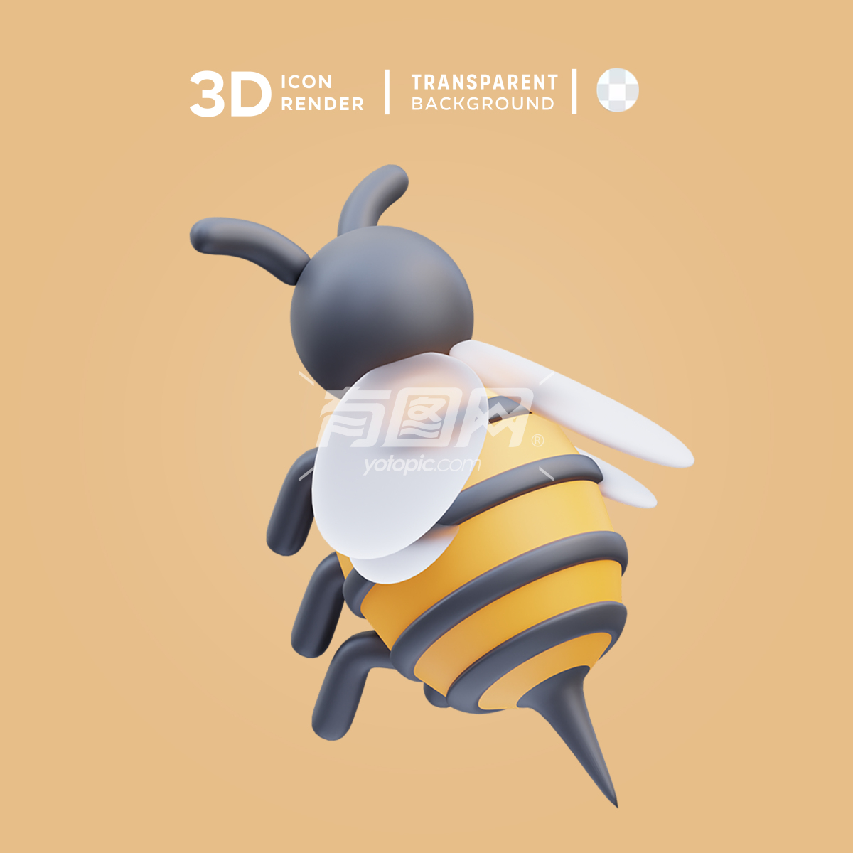3D蜜蜂渲染