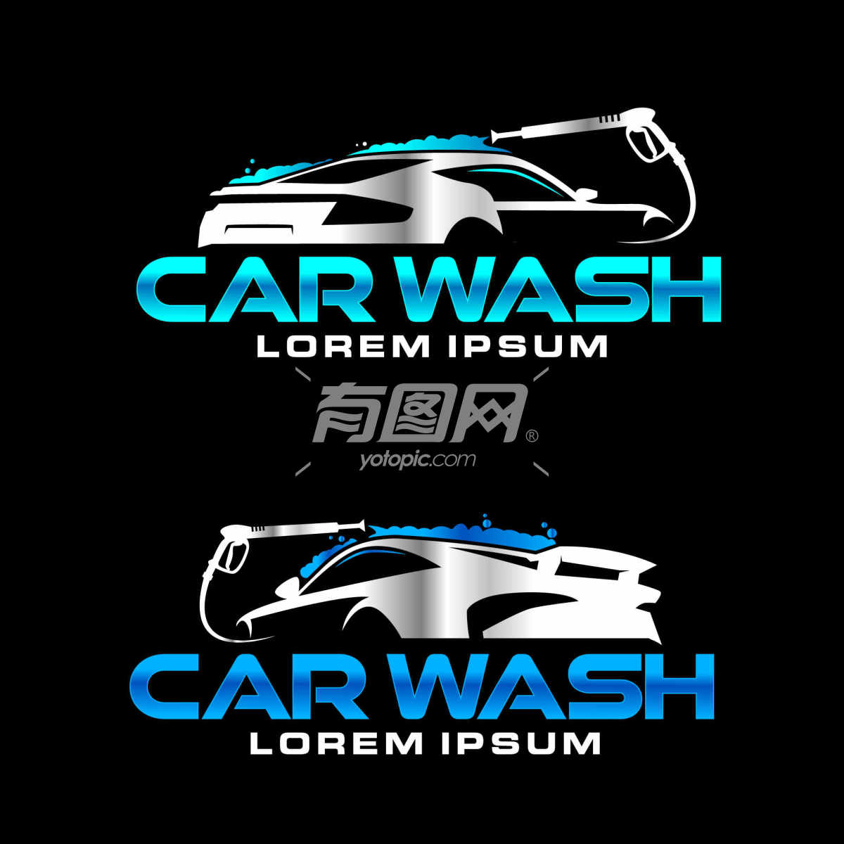 汽车洗车标志设计
