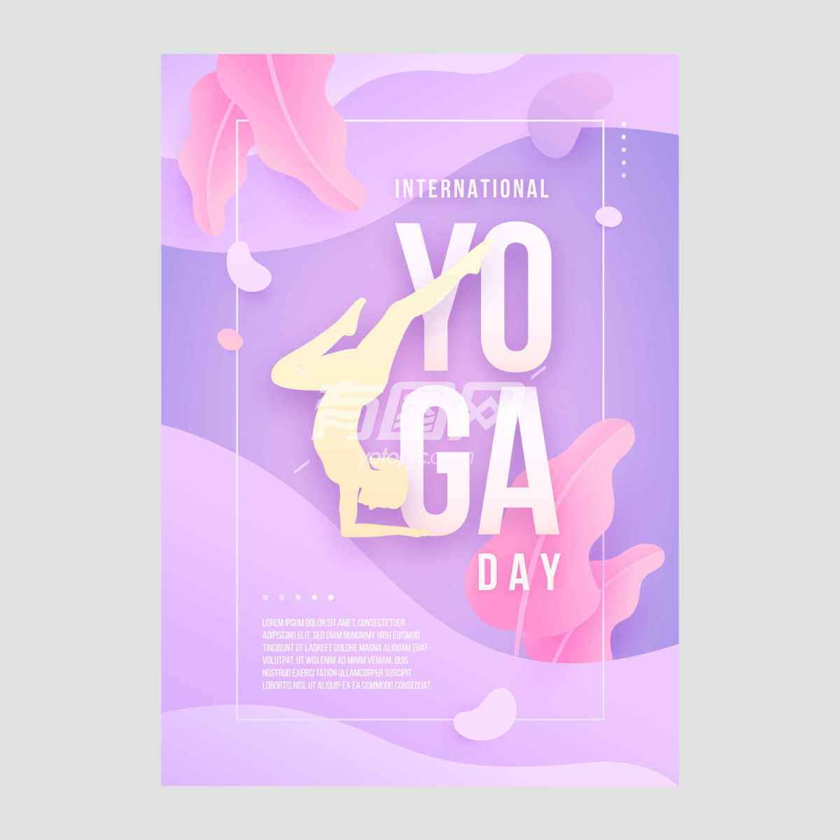 国际瑜伽日的宣传海报