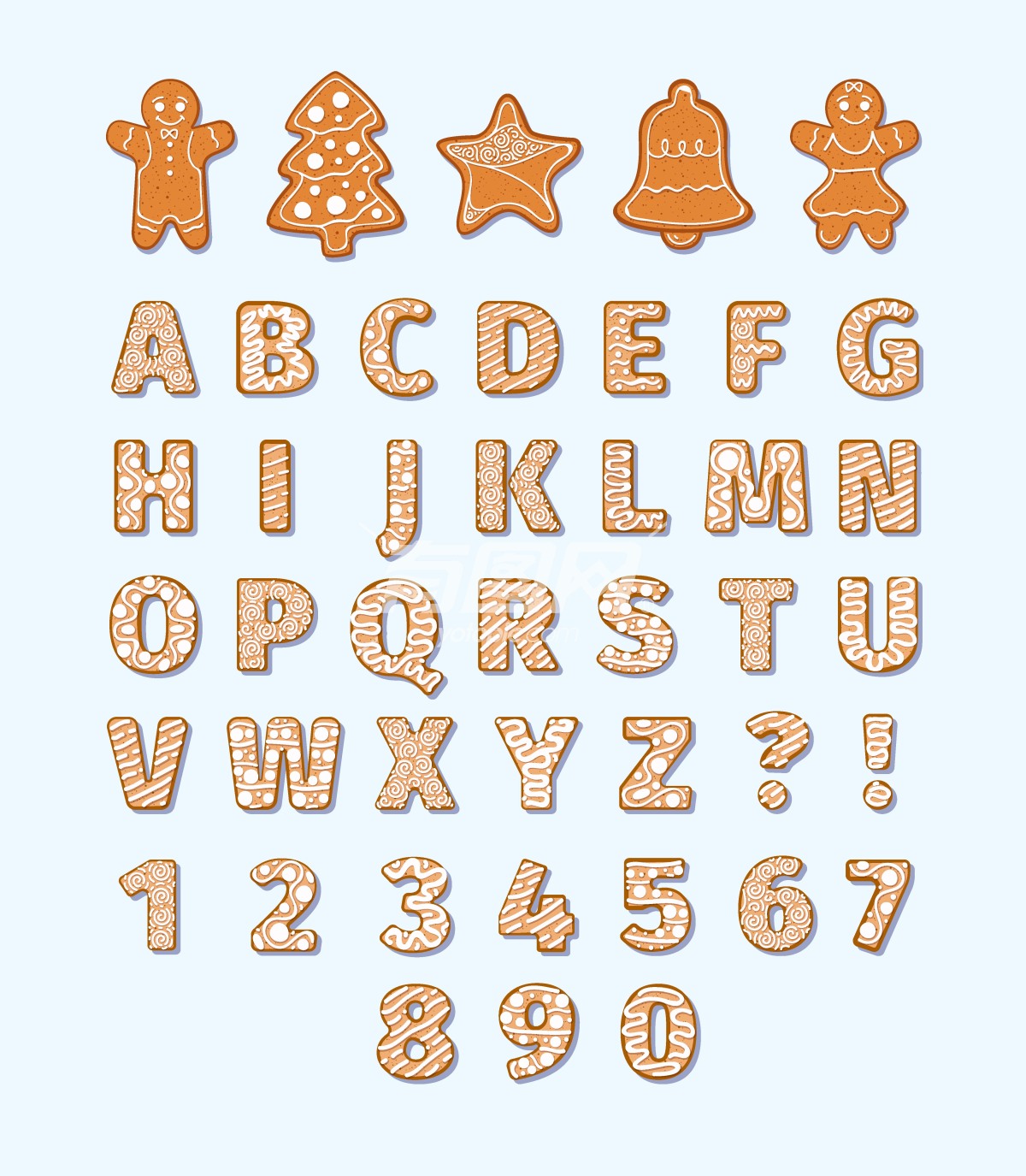 字母 数字饼干