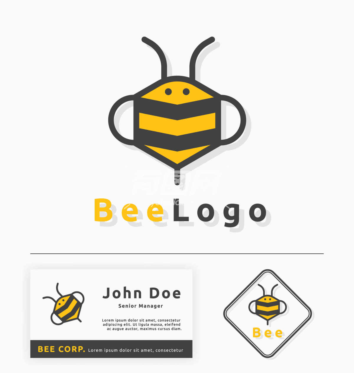 蜜蜂主题商业标志