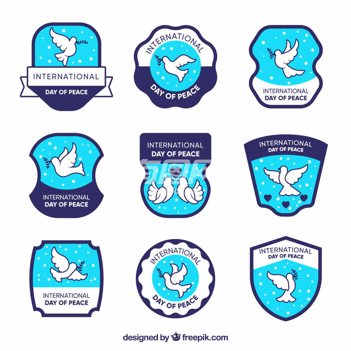 国际和平日徽章