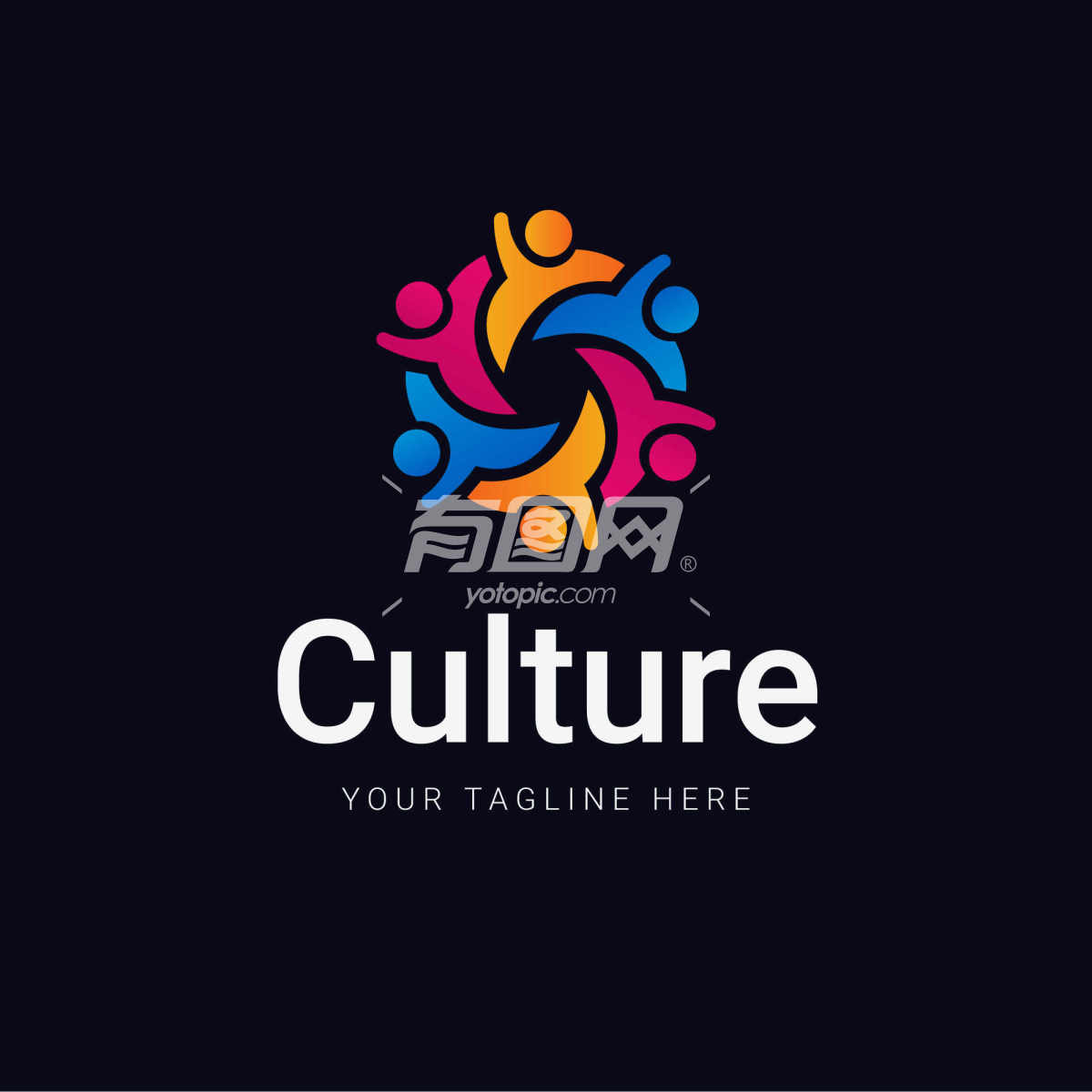 多彩文化logo示例