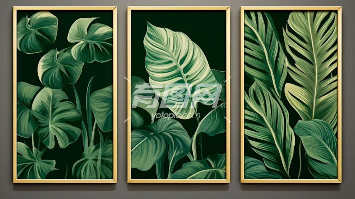 热带植物装饰画