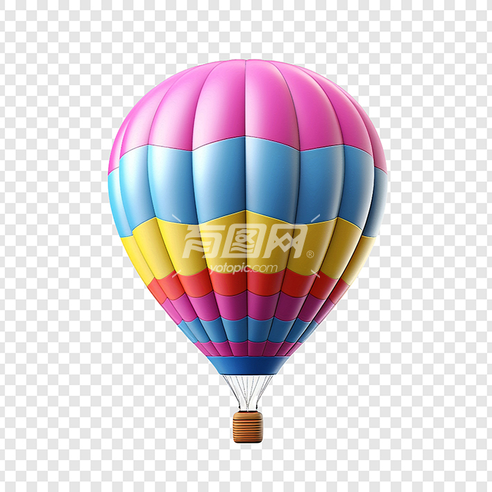 3D渲染热气球