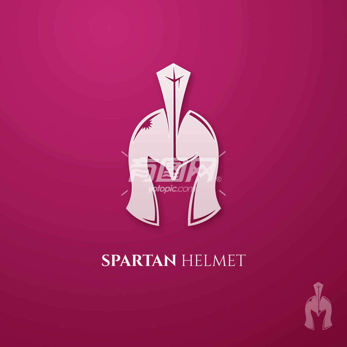 古希腊战士头盔标志