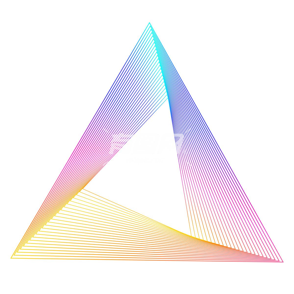 抽象三角形图案