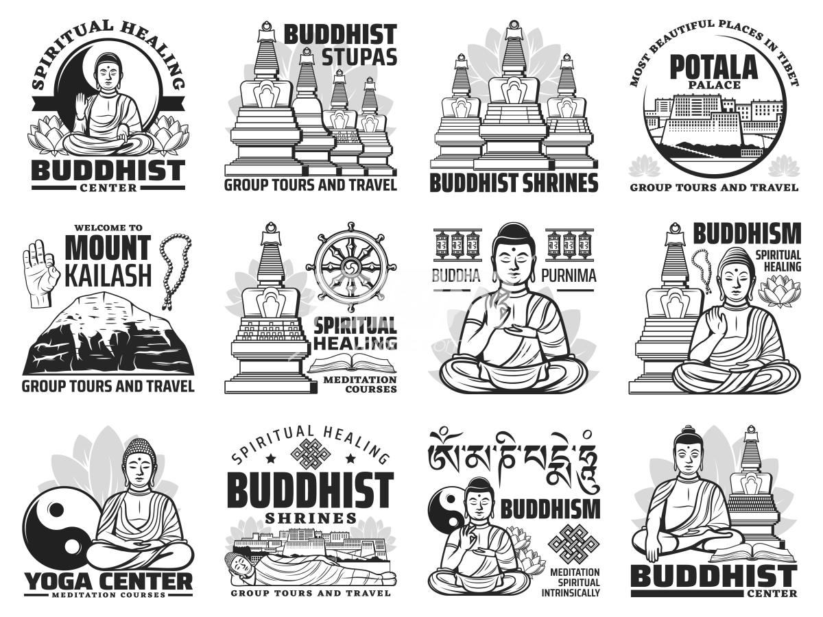 西藏之旅佛教冥想偶像