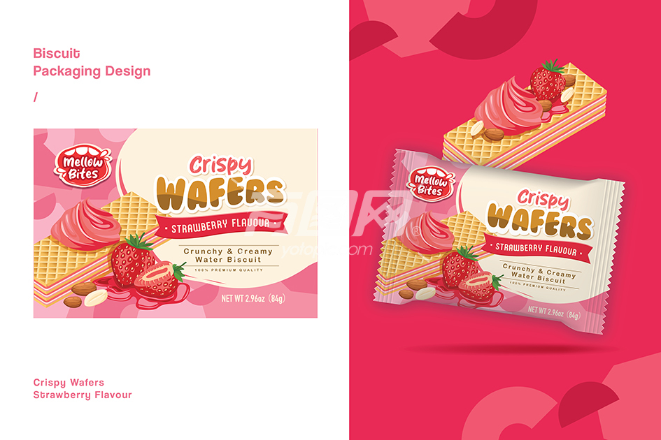 草莓饼干包装设计
