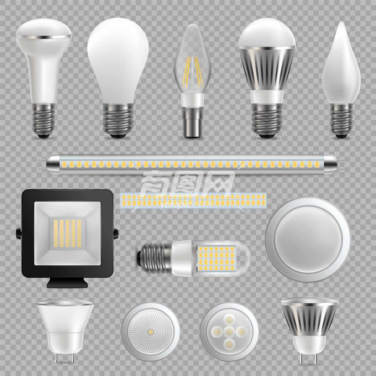 LED灯泡和灯具类型