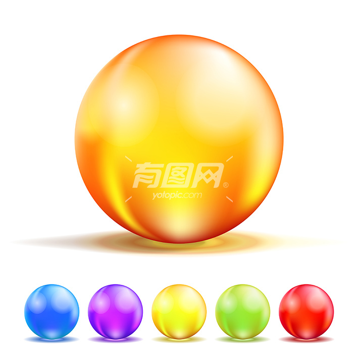 彩色玻璃球