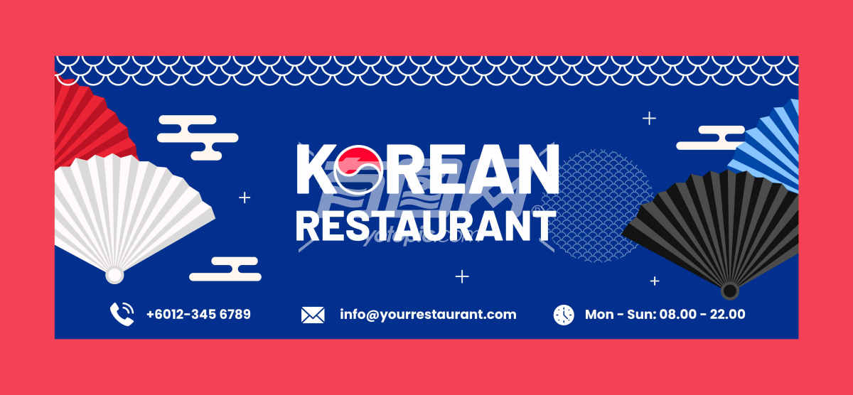 韩国餐厅的宣传海报