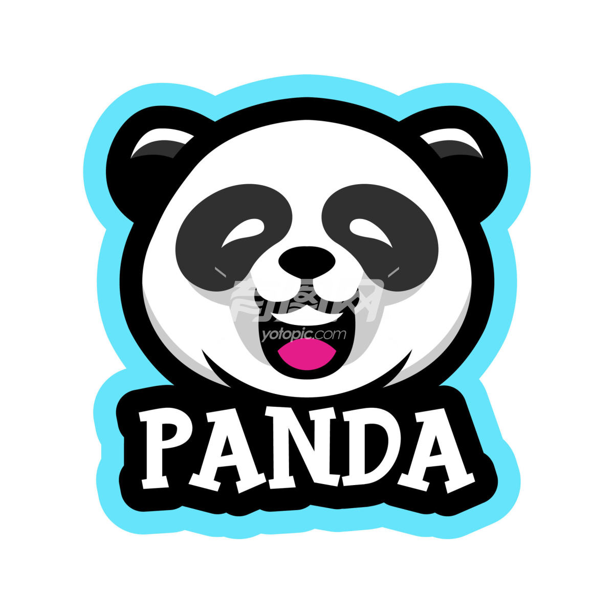 熊猫吉祥物标志