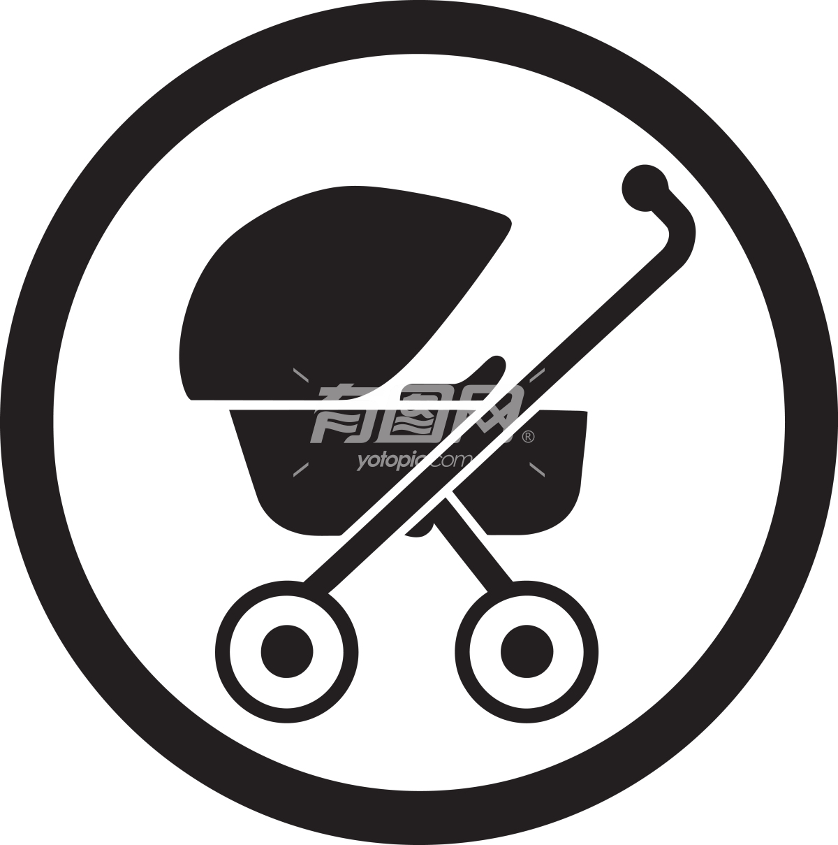 婴儿车标志