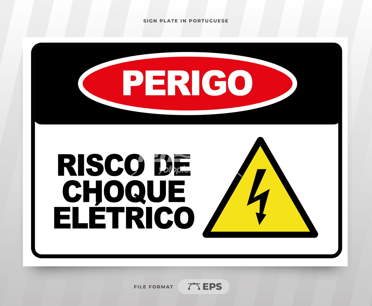 用电危险警示标志