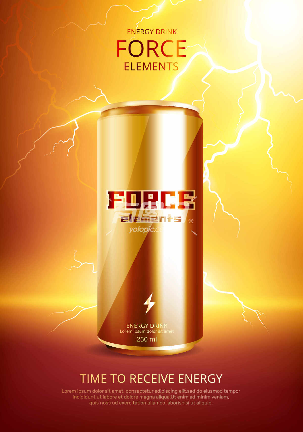 能量饮料广告海报