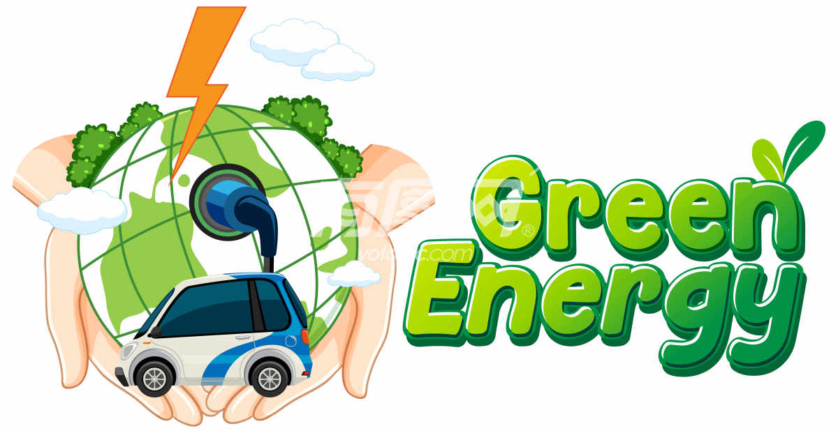 绿色能源插画