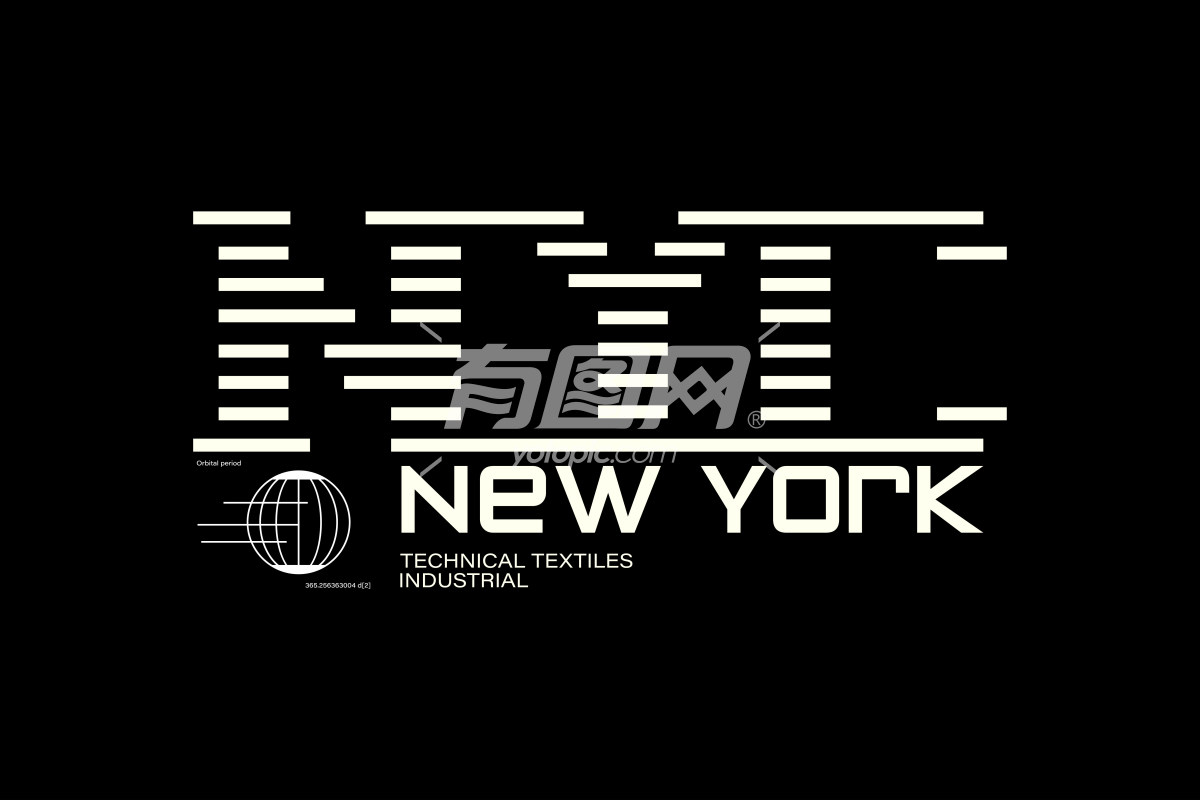 纽约纺织品工业标志设计