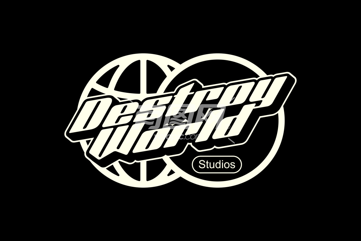 DestroyWorld Studios标志设计