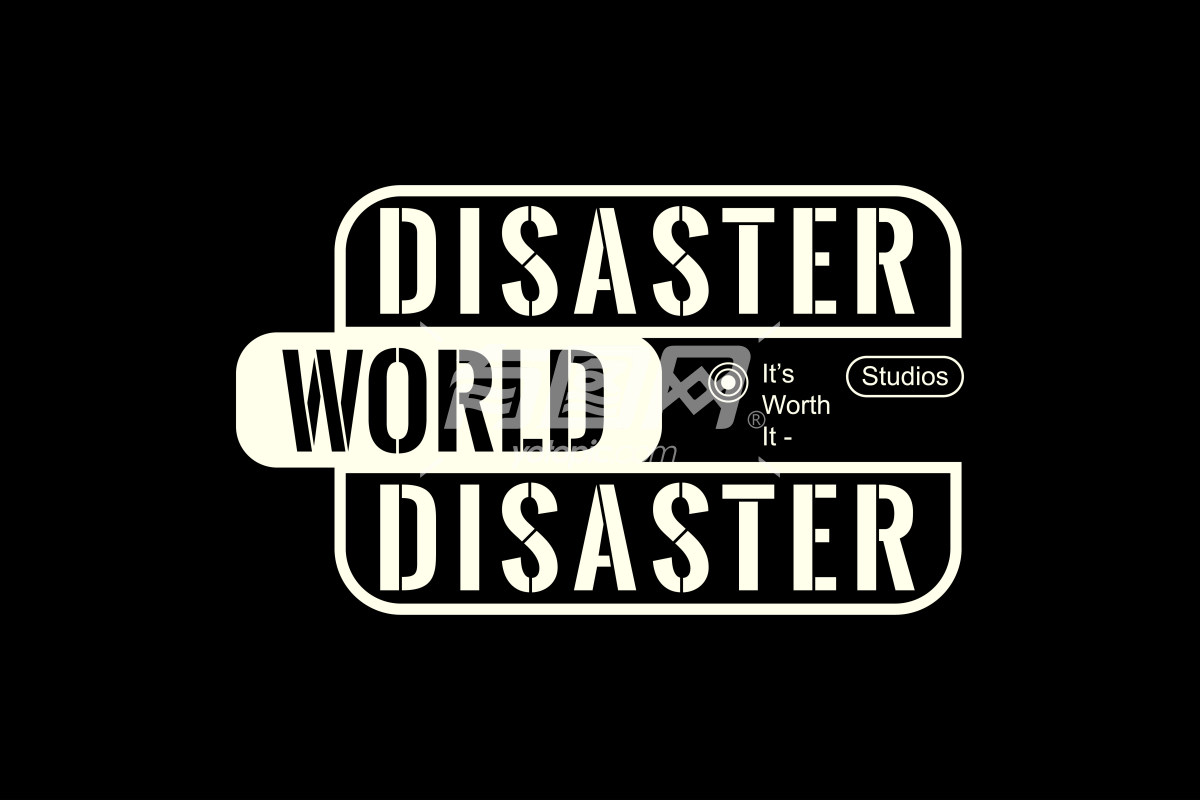 世界灾难工作室创意标志