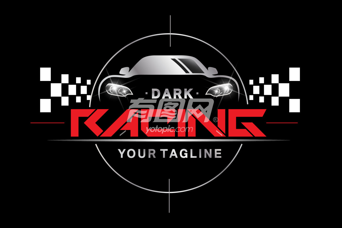 暗黑赛车标志设计