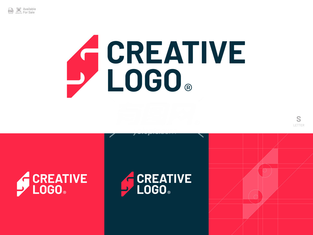 S字母创意Logo设计