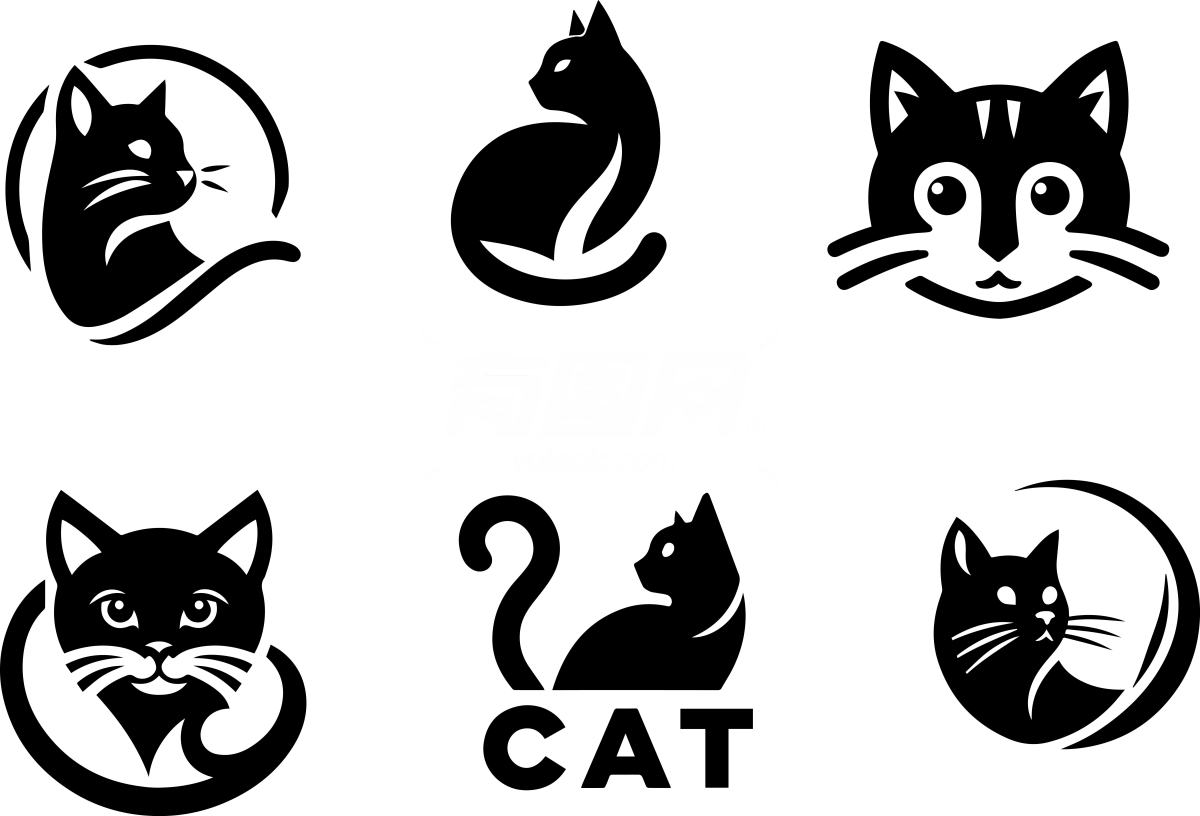 猫咪logo设计