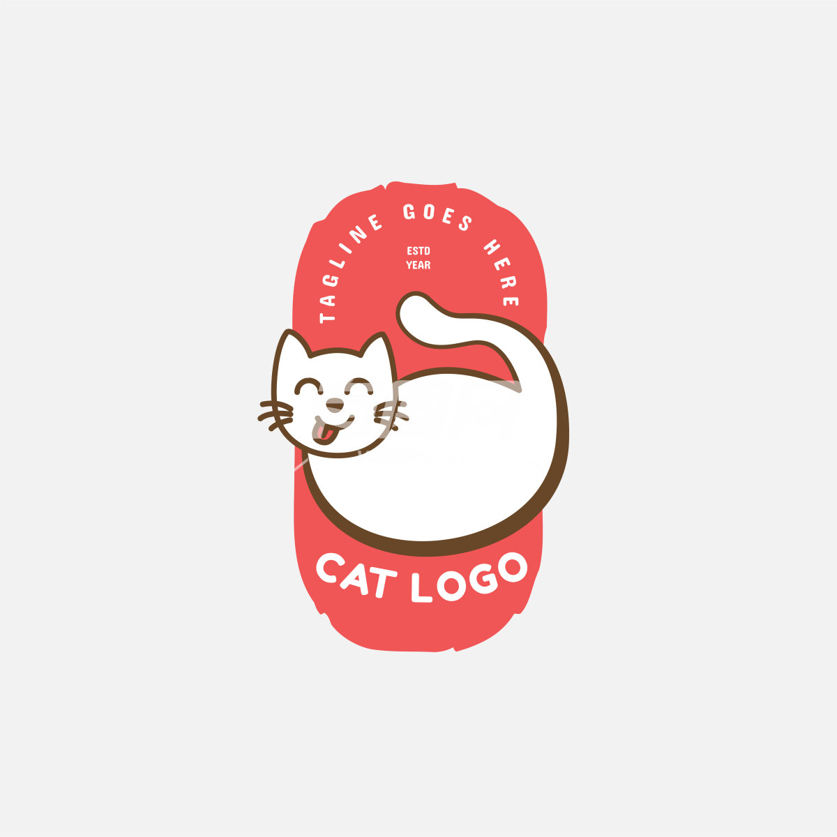 快乐猫标志设计