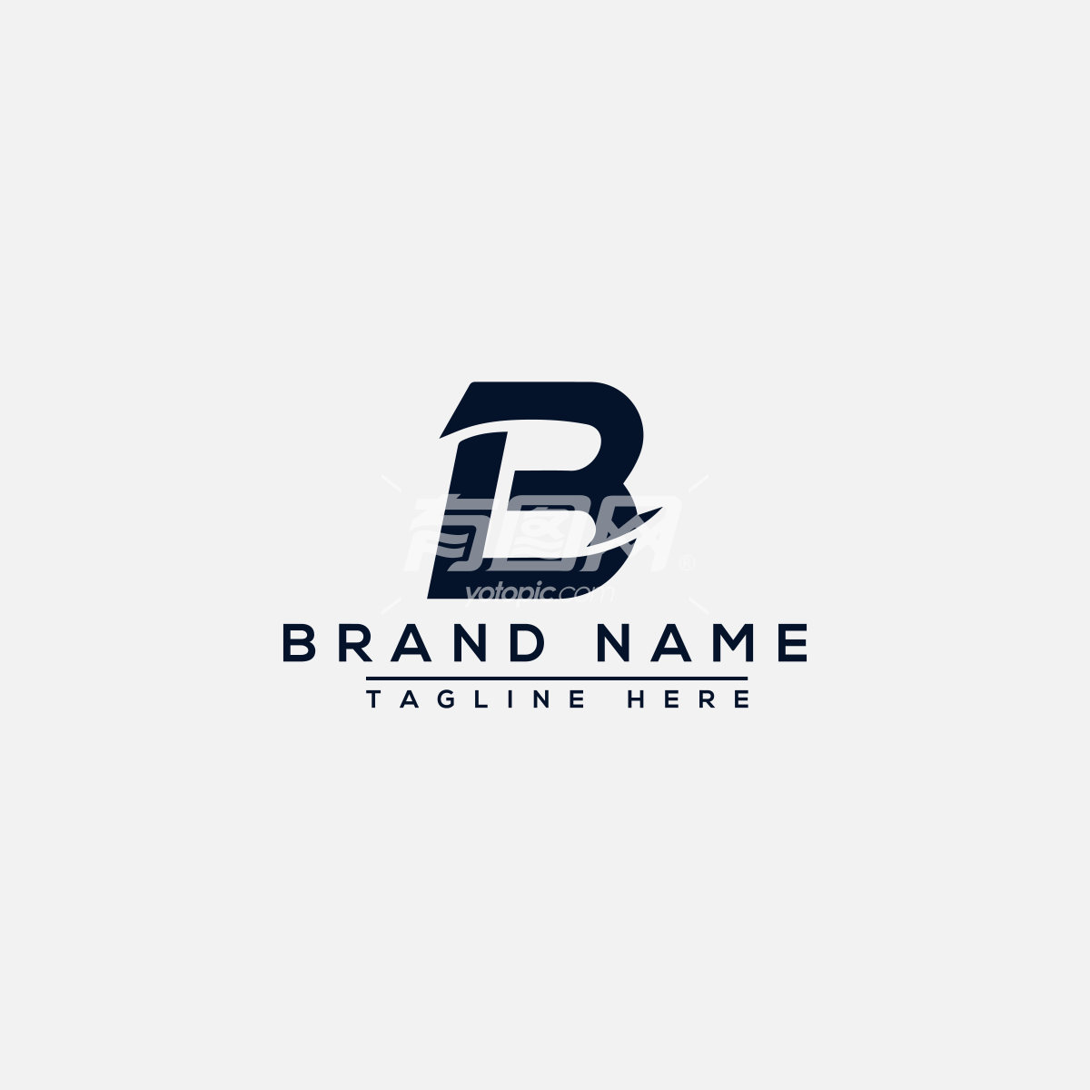 字母B logo设计