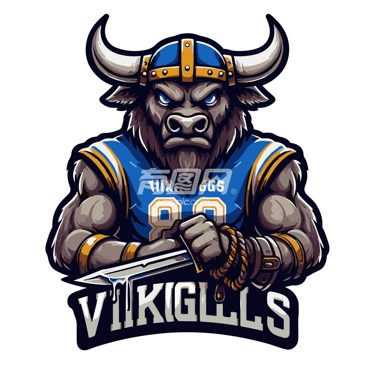 Vikings Bulls标志设计